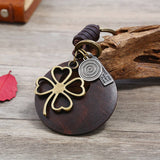 CREATIVE LOVE GRASS WOVEN LEATHER KEYCHAIN_CWMM4713