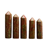 NATURAL CHRYSOPRASE HEXAGON CRYSTAL TOWER_CWMM8133