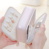 DOUBLE ZIPPER EXQUISITE JEWELRY STORAGE BOX_CWAJE1537