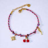 Dopamine Color Beaded Necklace Handmade Chic_Cwmm6951