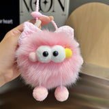 CUTE BOWKNOT BIG EYES CAR KEYCHAIN PLUSH PENDANT_CWMM2518