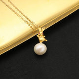 LUXURY NATURAL FRESHWATER PEARL NECKLACE_CWAJE3848