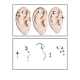 CUTE CARTOON EAR TATTOOS WATERPROOF STICKER SET_CWMM8394
