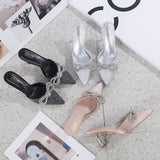 CASUAL TOE BOW STILETTO HEEL SLIPPERS_CWSHS0602