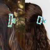 Checkerboard Hair Claw ? Candy Color Acetate Look_Cwmm10084