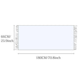 FASHION SCARF SOFT FAUX CASHMERE WITH TASSELS_CWASC0174