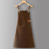 CUSTOM COTTON CANVAS KITCHEN APRON FOR WOMEN_CWMM6623