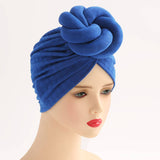 SOLID COLOR ETHNIC BAOTOU TWIST BALL HEADSCARF_CWASC2462