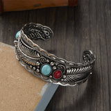 NEW RETRO OVAL TURQUOISE BRACELET FOR WOMEN_CWMM3113