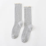AUTUMN AND WINTER STRIPED LACE WOMENS SOCKS_CWMS0994