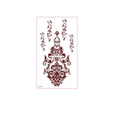 REALISTIC BROWN HENNA TATTOO STICKERS WATERPROOF_CWMM8347