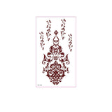 REALISTIC BROWN HENNA TATTOO STICKERS WATERPROOF_CWMM8347