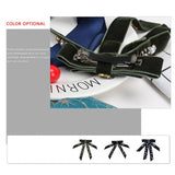 Velvet Bow Personalized Diamond Pearl Hairpin