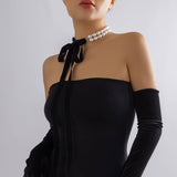 NEW FASHION RETRO LONG BOW CLAVICLE NECKLACE_CWMM3189