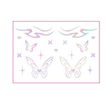 HOLOGRAPHIC EYELINER TATTOOS BUTTERFLY MAKEUP_CWMM8392