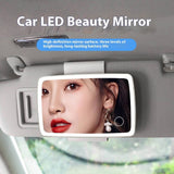 SHATTERPROOF LED CAR MAKEUP MIRROR WITH LIGHT_CWMM5640