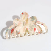 ELEGANT FLORAL HAIR CLAW CHIC DAILY BUN CLIP_CWAHA2247