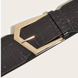 Women Retro Stretch Elastic Waistband_Cwabe0315