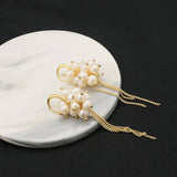 NEW HIGH END RETRO TASSEL PEARL EARRINGS_CWAJE3790