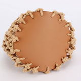 NEW SOLID COLOR HANDMADE COTTON WOVEN BAG_CWAB4683