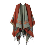 ETHNIC STYLE SHAWL CAPE DOUBLESIDED THICKENED CAPE_CWASC2176