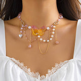 PEARL BEADED NECKLACE WITH PENDANT_CWAJE1157