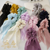 THIN BOW RIBBON TASSEL HAIR TIE_CWAHA0837