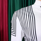 PRINTED PLEATED FASHION TIE CASUAL PLUS SIZE DRESS_CWDSD6160