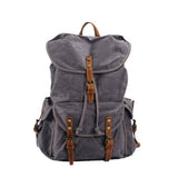 Vintage Waxed Canvas Travel Backpack For Men_Cwab5548