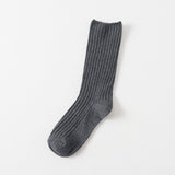 AUTUMN AND WINTER SOLID COLOR MID CALF SOCKS_CWMS0916