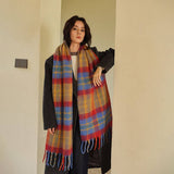 30 WOOL BLEND PLAID SCARF DESIGNER WINTER STYLE_CWASC2370