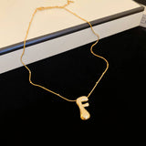NEW LETTER PENDANT NICHE TEMPERAMENT NECKLACE_CWAJE2063