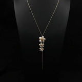 DESIGN NATURAL LONG PEARL SWEATER NECKLACE_CWAJE3837