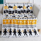 SIMPLE SMILING FACE KNITTED JACQUARD BLANKET_CWMM0324