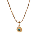 MINIMALIST STAINLESS STEEL MONTHLY STONE NECKLACE_CWMM8843