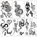 DARK TRIBAL SNAKE TATTOO BLACK MAMBA ARM STICKER_CWMM8374