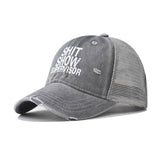 NEW OUTDOOR VISOR LETTER PRINT TRUCKER HAT_CWAH1368