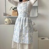 Waterproof And Oil-Resistant Blue Ink Apron_Cwmm5806