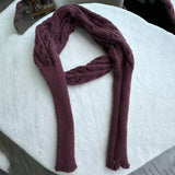 CABLE KNIT INFINITY SCARF WITH SLEEVES FOR FALL _CWASC1537
