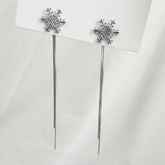 SNOWFLAKE TASSEL SWEET CHRISTMAS EARRINGS_CWAJE1828