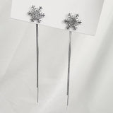 SNOWFLAKE TASSEL SWEET CHRISTMAS EARRINGS_CWAJE1828