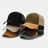 SPLICED LIGHT PANEL BREATHABLE BASEBALL CAP_CWAH1572