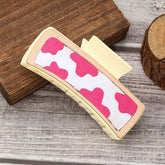 HORSE HEAD PATTERN LEATHER WESTERN HAIR CLAW CLIPS_CWASC1633