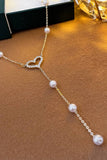 HEART PENDANT BEADS DROP NECKLACE_CWAJE0345