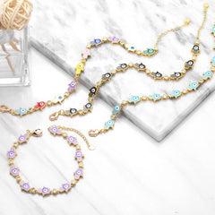FASHION BOHEMIAN COLORFUL OIL DROPPING BRACELET_CWAJE0890