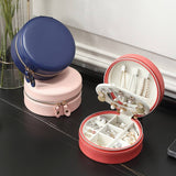 Travel Portable Round Jewelry Storage Box