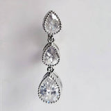 Teardrop Zircon Belly Button Ring For Women_Cwmm9455