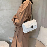 PLEATED CHAIN BAG ONE SHOULDER CROSSBODY BAG_CUAB0164