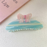 COLORBLOCK BOW ACETATE HAIR CLAW SWEET CHIC CLIP_CWAHA1341