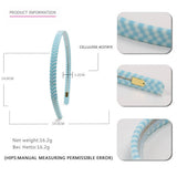 Vintage Acetate Houndstooth Headband Hairpin